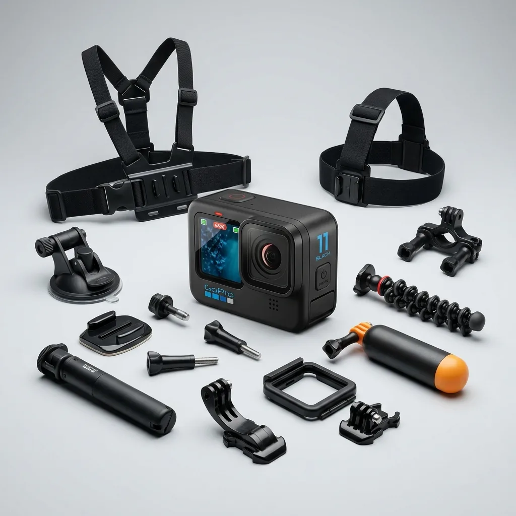Action camera rental with accessories at Cagliari