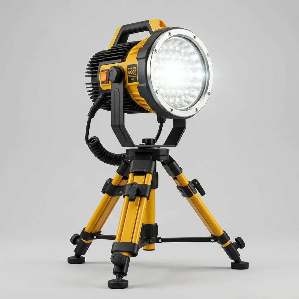 LED construction site light rental in Cagliari