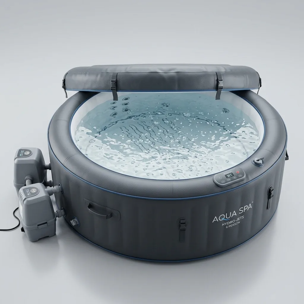 Outdoor inflatable hydromassage rental in Cagliari