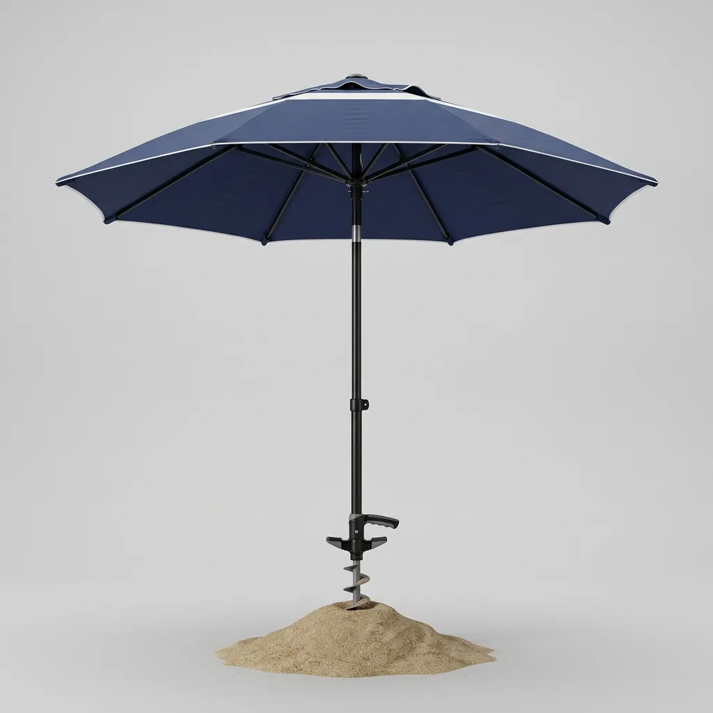 Windproof Beach Umbrella Rental Cagliari