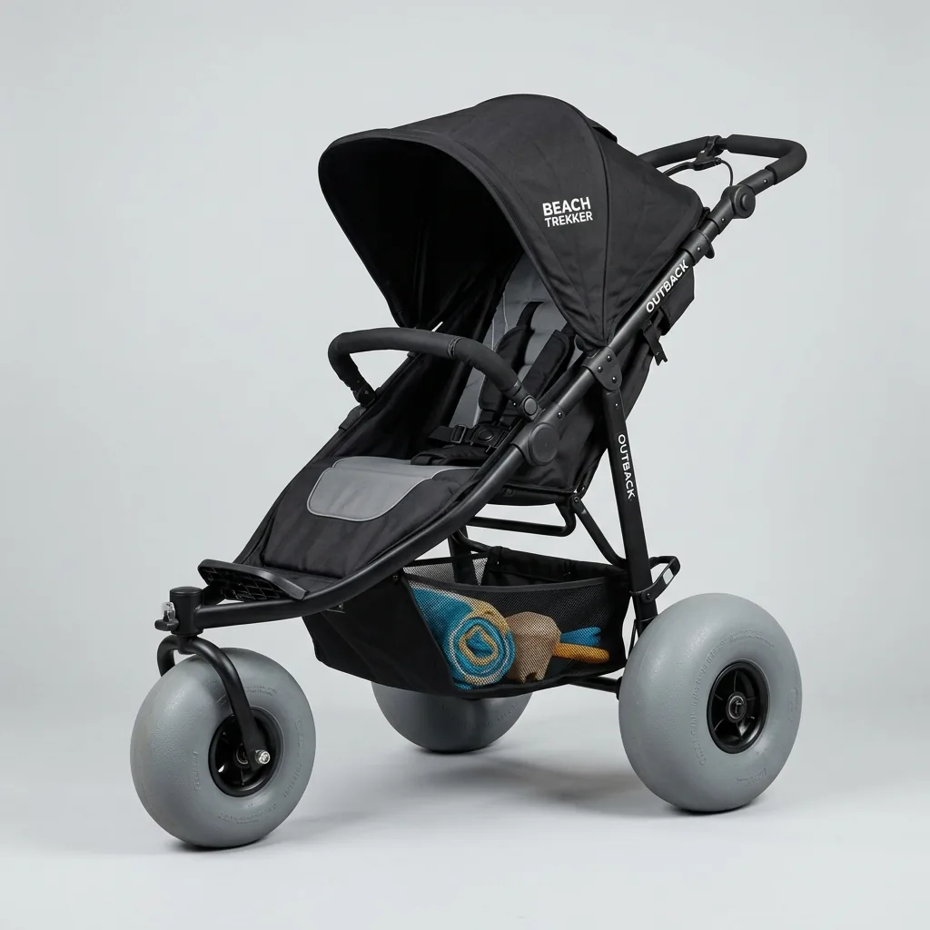 Large Wheels Beach Stroller Rental Cagliari