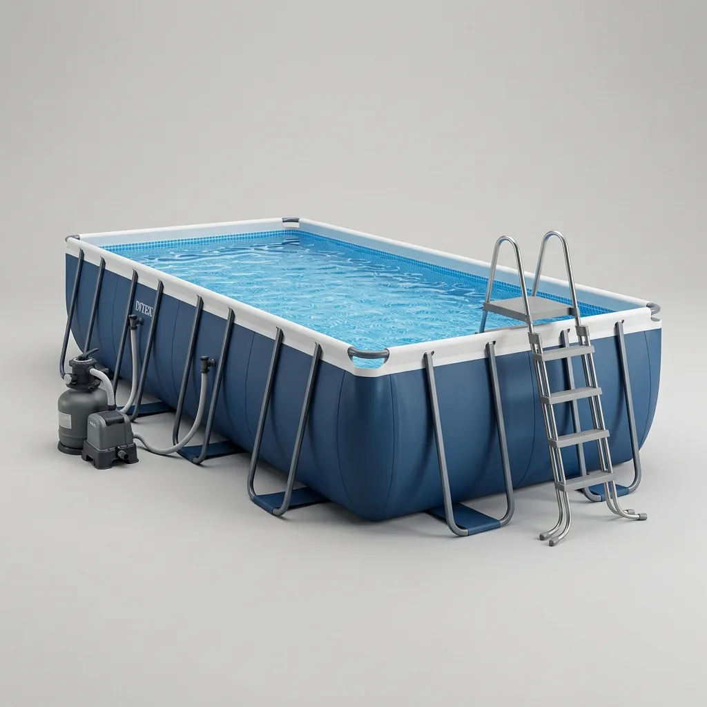 Large rectangular above ground pool rental in Cagliari