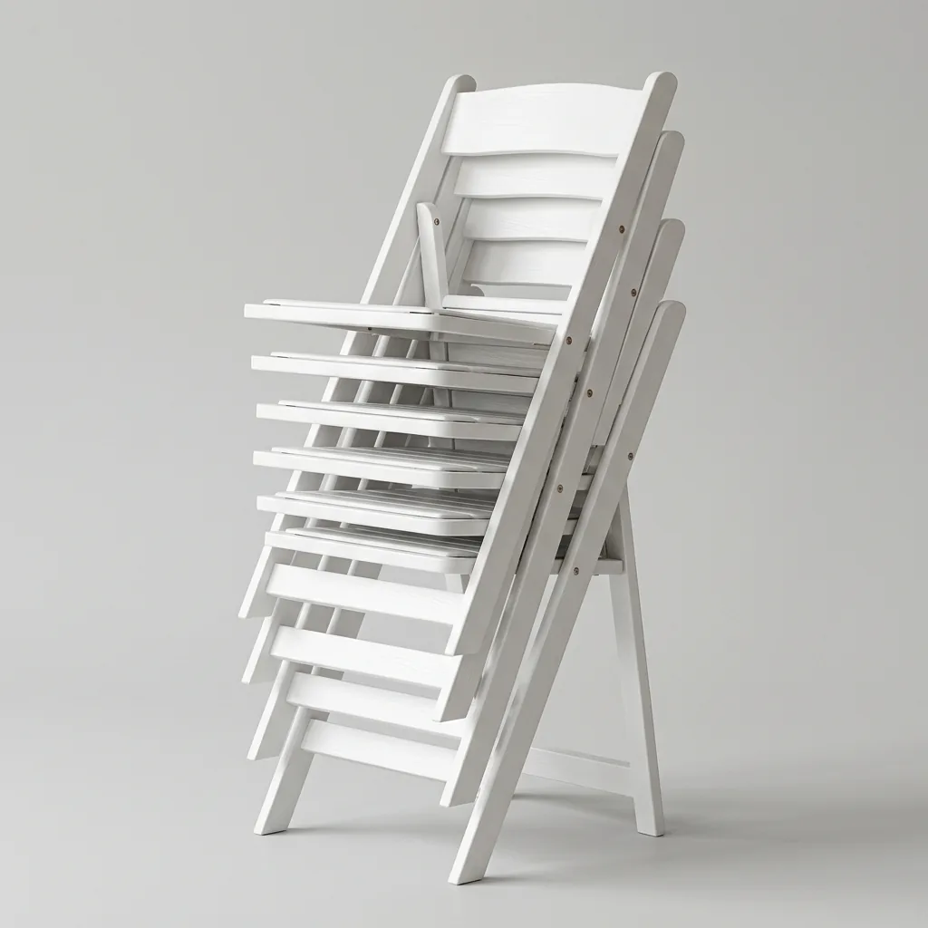 Folding wooden chair hire in Cagliari