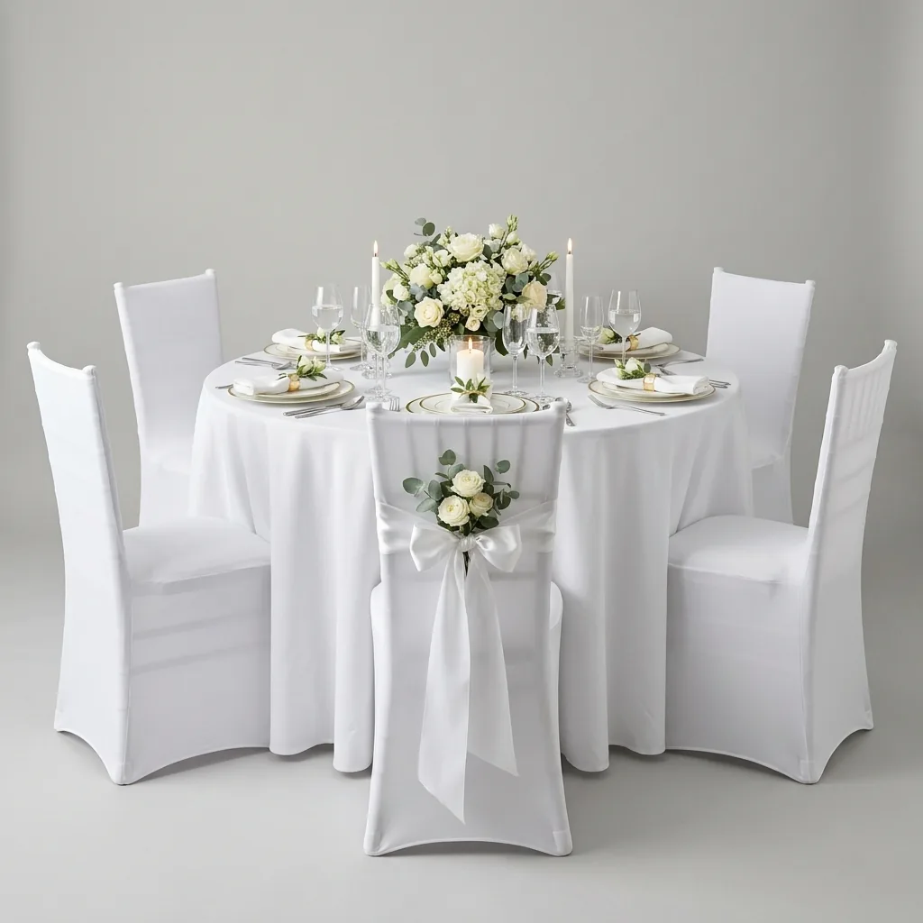 Rental of table linens and chair covers in Cagliari